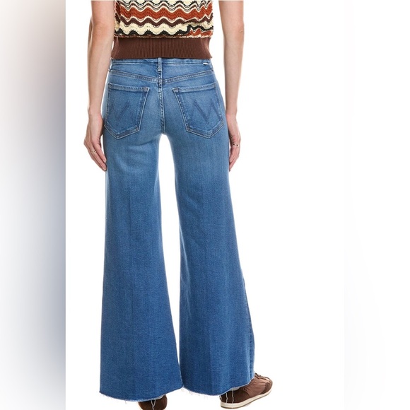 MOTHER The Roller Fray High-Rise Work Hard Play Hard Wide Leg Jean, NWT - Picture 2 of 4